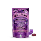 Purple Passionfruit (Live Resin Infused) Fruit Chews - 100mg (I) - Lost Farms
