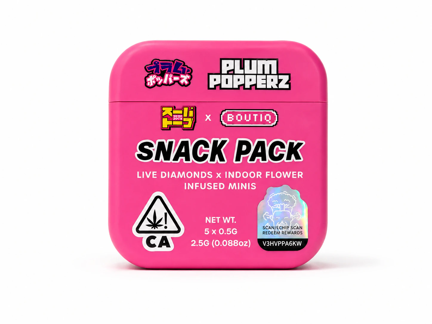 Boutiq - Plum Popperz - Super Dope x Boutiq Snack Pack Pre Rolls 5 J's x 0.5g ea Main Image