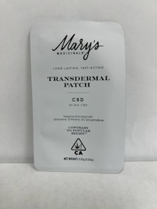 Mary's Medicinals  - CBD 20mg Transdermal Patch - Mary's Medicinals