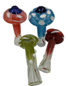 4" Heady Mushroom Chillum - Glass