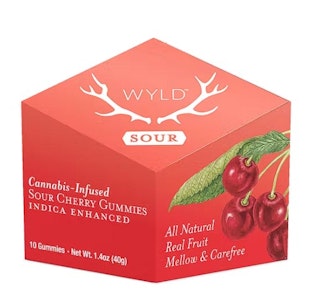 WYLD - WYLD 100mg Sour Cherry Indica Enhanced Gummies