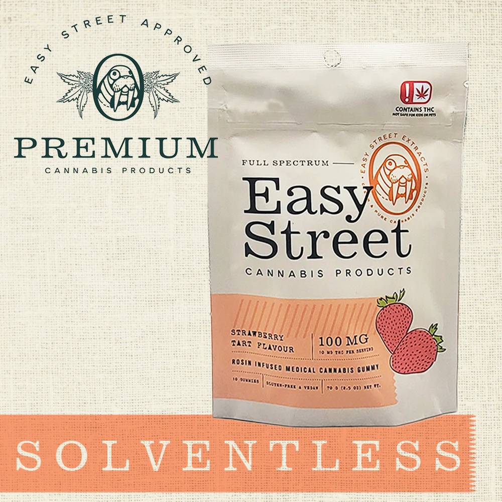 Easy Street Extracts - Strawberry Tart (100mg) Gummies (I) Main Image