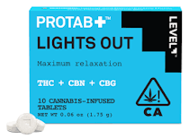 LEVEL PROTAB LIGHTS OUT THC:CBN:CBG