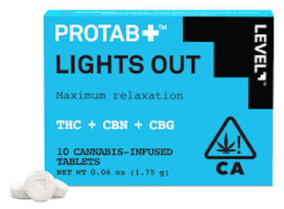 Level - LEVEL PROTAB LIGHTS OUT THC:CBN:CBG
