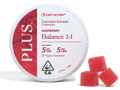 PLUS Gummies - PLUS Gummies - Balance - Raspberry 1:1