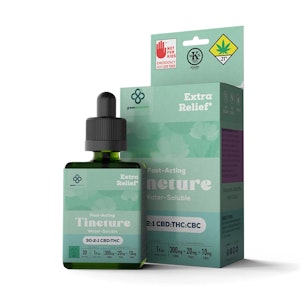 Green Revolution - Green Revolution | Extra Relief | Nano Tincture | DOH | 300mg CBD : 20mg THC : 10mg CBC | 1oz