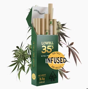 LOWELL HERB CO - Lowell Herb Co. x Tyson 2.0 - 3.5g - 10ct Infused Pre Roll Pack - Combo