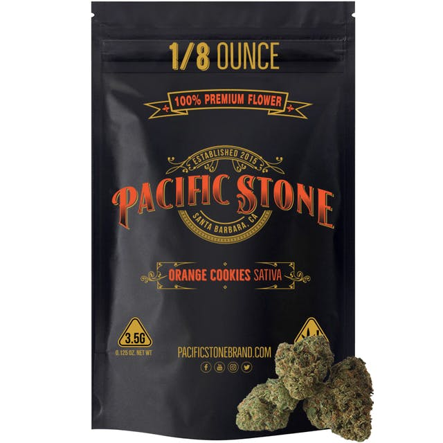 Pacific Stone 3.5g Orange Cookies 25 Los Angeles Cannabis