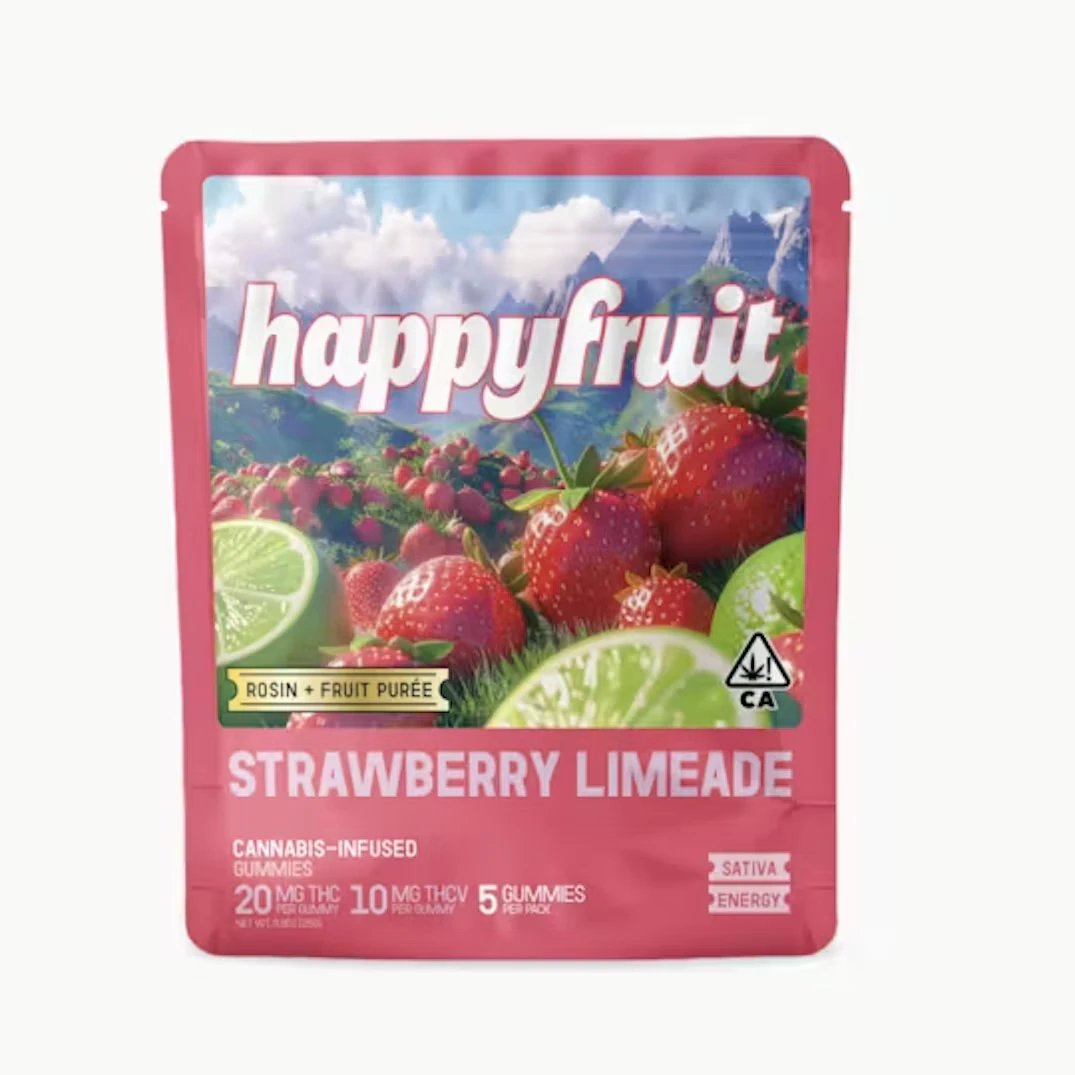 Happy Fruit - Happy Fruit - Strawberry Limeade Rosin Gummies 5pk 100mg Main Image