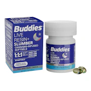 Buddies | Slumber Live Resin+ Soft Gels | 1:1:1 THC:CBD:CBN | 60pk | 900mg