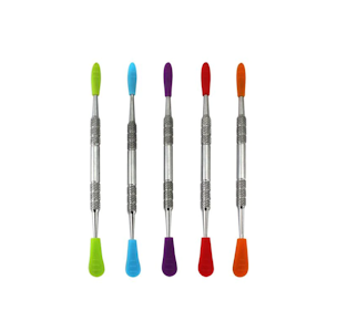 Haven - 5" Silicone Cover Tip Stainless Steel Dabber