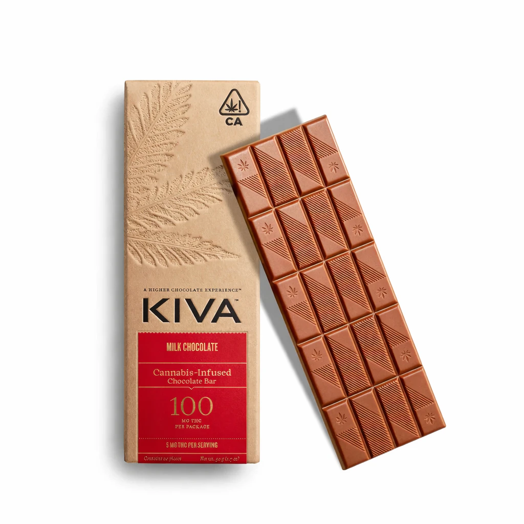 KIVA - KIVA | Cannabis Infused | Milk Chocolate | 20pk | 100mg Main Image