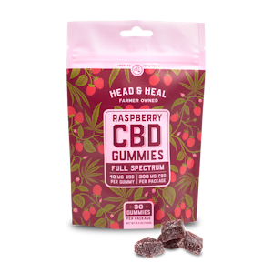 HEAD & HEAL - Head & Heal - Raspberry Gummies - 10 mg CBD - 30pk Edibles