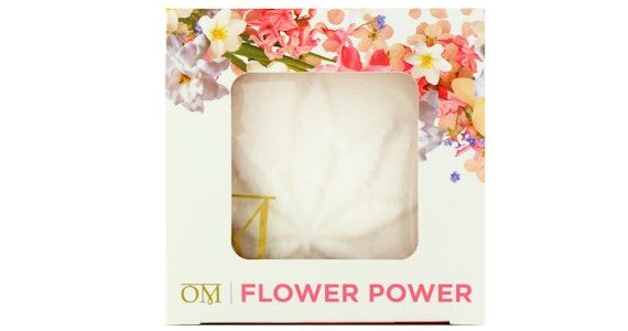 Om - OM Gardenia Flower Power Hybrid Rosin Infused Bath Bomb 50mg THC