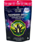 Raspberry Dream Sleep 10:2:2 140mg 10 Pack Live Resin Gummies - Emerald Sky