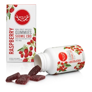 Wyld | Raspberry Hemp CBD Gummies | 500mg