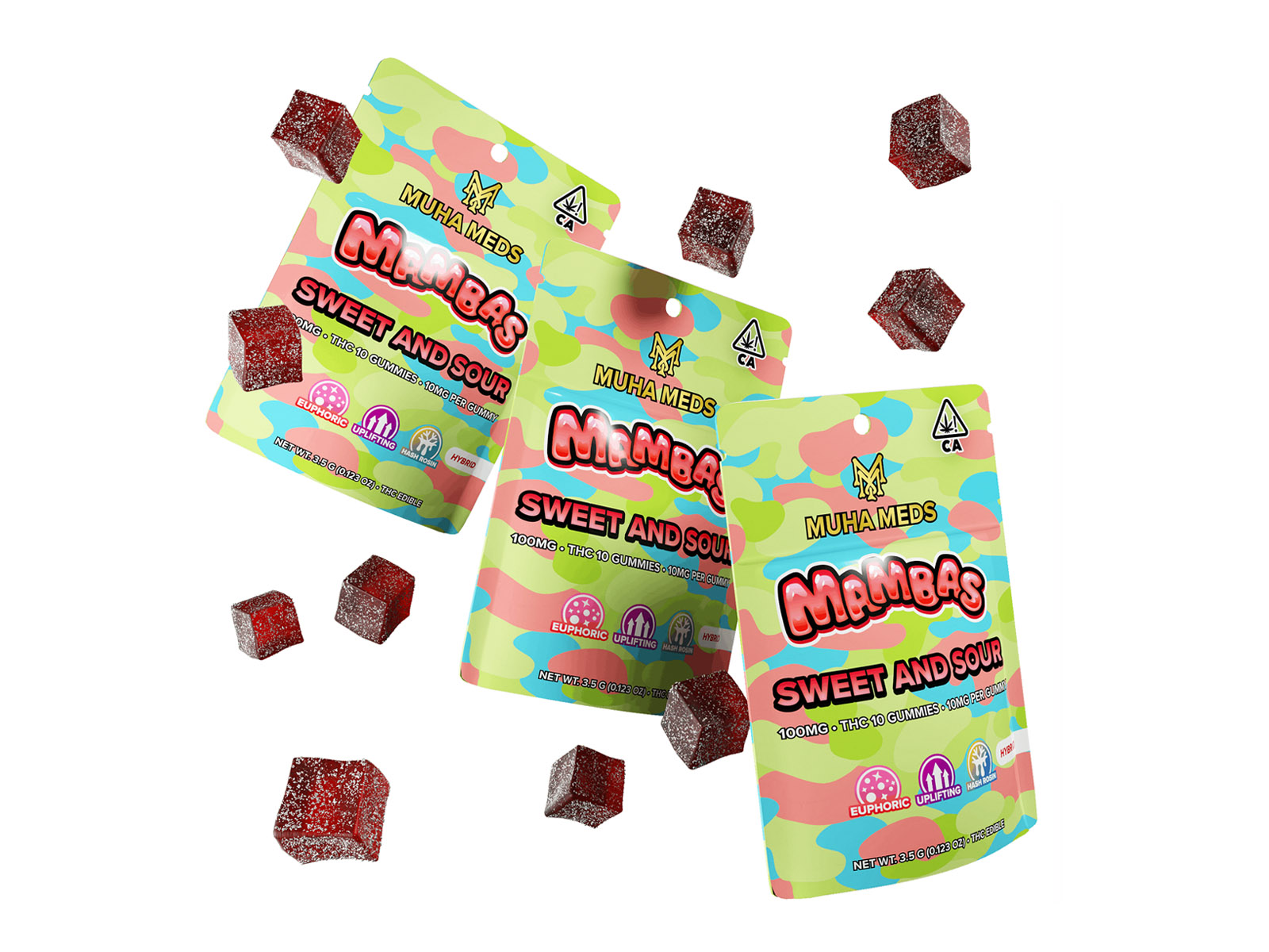 Muha Meds - Mambas Sweet and Sour - 10mg Gummies - Recrea...