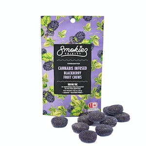 Smokiez - Blackberry Vegan Fruit Chews 100mg (Smokiez)