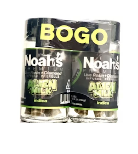 Noah's BOGO - Alien Milk (I) | 10pc Infused Preroll Pack | Noah's BOGO