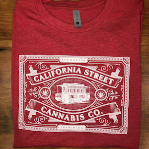 Ave Printing - California Street Cannabis Co. Shirt - Red - Large