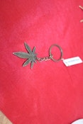 Bronze Cannabis Key Chain