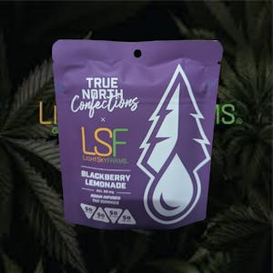 TRUE NORTH COLLECTIVE - BLACKBERRY LEMONADE ROSIN GUMMIES (4X50MG PIECES) ADULT-USE