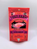 Sour Cherry Live Resin - Lost Farm - Gummies - 100mg