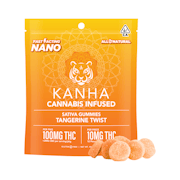 Kanha Nano - 100mg - 10ct Gummies - Tangerine Twist