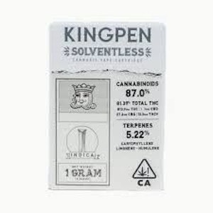 KINGPEN - [Kingpen] Solventless Cartridge - 1g - Super Boof (H)