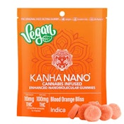 Kanha - THC - NANO Indica Vegan Blood Orange Bliss 100mg (10 mg/each)