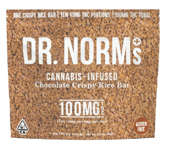 DR. NORM'S - Dr. Norm's - Chocolate Crispy Rice Bar 100mg