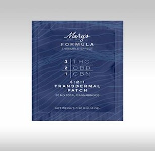 Mary's Medicinals - [Mary's Medicinals] THC:CBD:CBN - 3:2:1- Formula Transdermal Patch