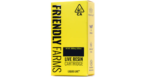 Friendly Farms - Casa Flor x Hard Limon 1g Live Resin Cart - Friendly Farms