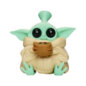 LA King - 5" Silicone Yoda Bong with 14mm Male Bowl