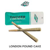 London Pound Cake - Caddy - Twofer Pre Roll - Indica -  2 x 1g  