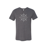 WHEELHOUSE T-SHIRT: SMALL GREY WHEEL LOGO