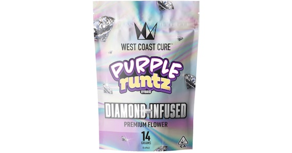 WEST COAST CURE - West Coast Cure - Purple Runtz Diamond Infused Premium Flower - 14g