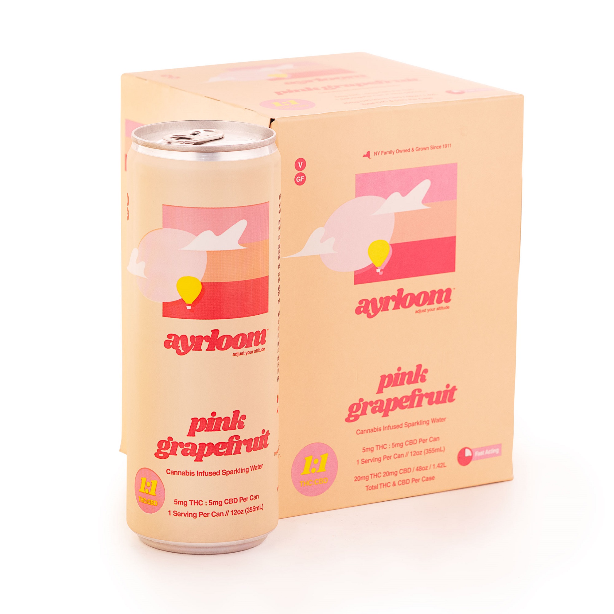 AYRLOOM Pink Grapefruit 11 4pk Drink Housing Works C...