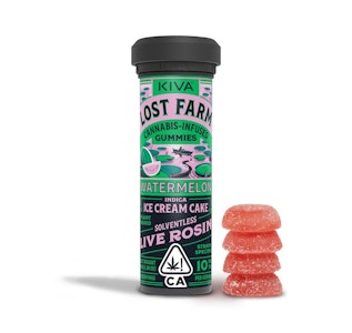 LOST FARM - Watermelon (Live Rosin Infused) Gummies - 100mg (I) - Lost Farms