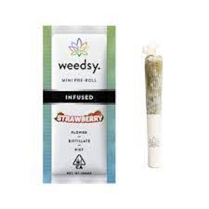Weedsy - Strawberry .5g Infused Mini Preroll