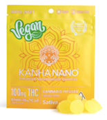 Kanha Gummies Nano Vegan Luscious Lemon Sativa 100mg THC