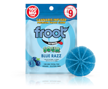 Sour Blue Razz | 100mg SINGLE Gummy | Froot