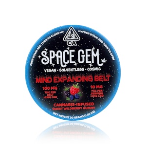 SPACE GEMS - SPACE GEM - Edible - Wildberry Mind-Expanding Belt - Solventless - 100MG