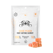 Heavy Hitters - 100mg - 10ct Fast Acting Gummies - Sour Peach