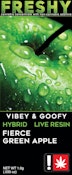 Freshy Fierce Green Apple 1g Live Resin Cartridge - Hybrid