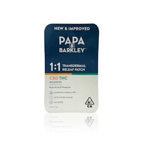 PAPA & BARKLEY - Topical - THC:CBD - 1:1 - Patch