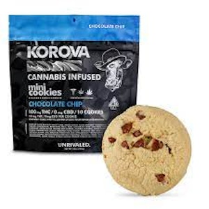 Korova - Chocolate Chip Mini Cookies 10-pack 100mg
