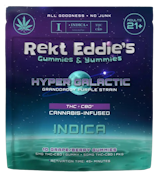 Rekt Eddie's Indica Gummies 5mg - Hyper Galactic Grape Berry - 10ct