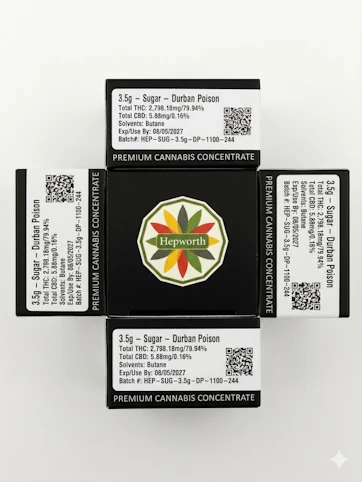 Hepworth - #36 Durban Poison x Cherry Tart -Sativa- 77.38% THC | Sugar (Concentrate) 3.5g | Hepworth        -bf2