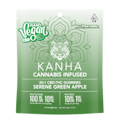 Kanha 20:1 CBD Vegan Serene Green Apple Gummies